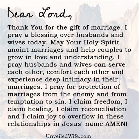 Prayer A Blessing For Marriage
