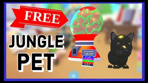How To Get A Free Jungle Pet Adopt Me Jungle Update Youtube