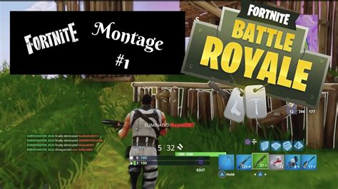 Fortnite Battle Royalemontage 1 Youtube