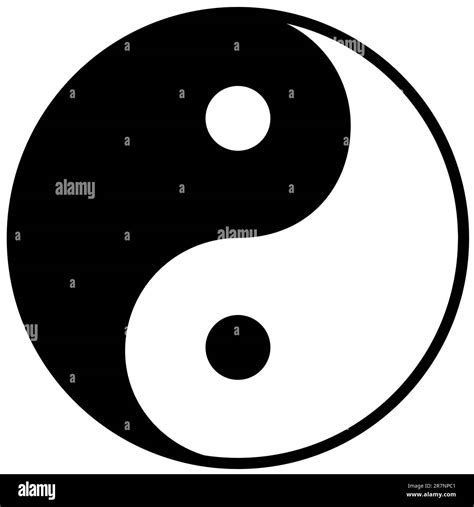 Ying Yang Symbol Of Harmony And Balance Vector Illustration Stock