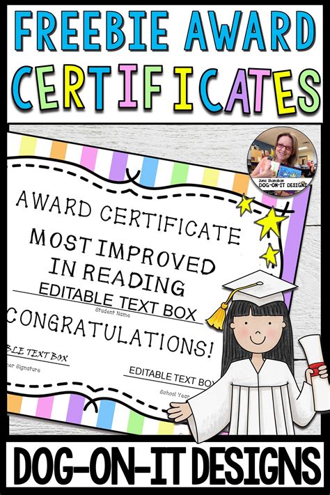 Free Printable End Of The Year Awards For Students