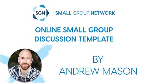 Online Small Group Discussion Template Small Group Network