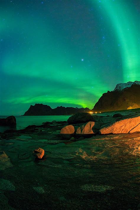 Northern Lights In The Lofoten Islands By Marat Stepanoff Medium