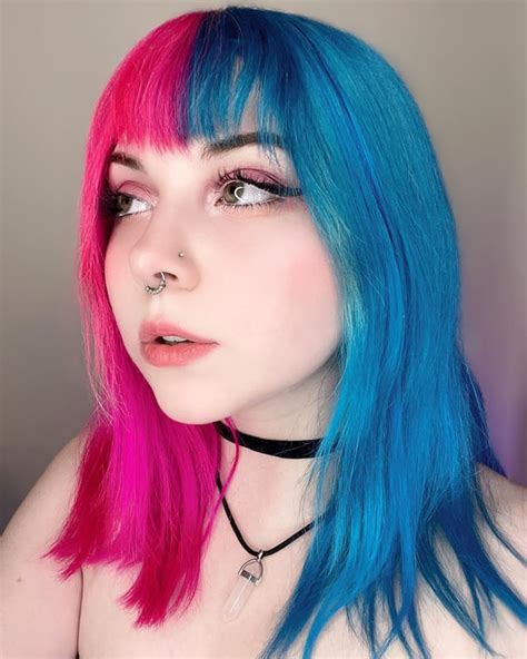 I Feel So Pretty 💖💜💙 Hot Hot Pink And Atomic Turquoise By Manic Panic Hairdye