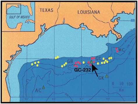 Location Map Of The Lease Block Gc 232 Green Canyon Gulf Of Mexico