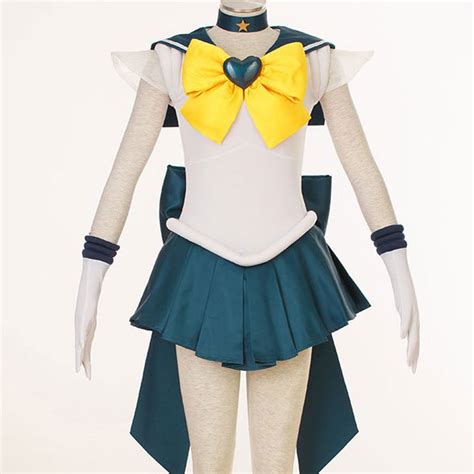 Anime Sailor Moon Costume Dress Sailor Neptune Kaiou Michiru Cos
