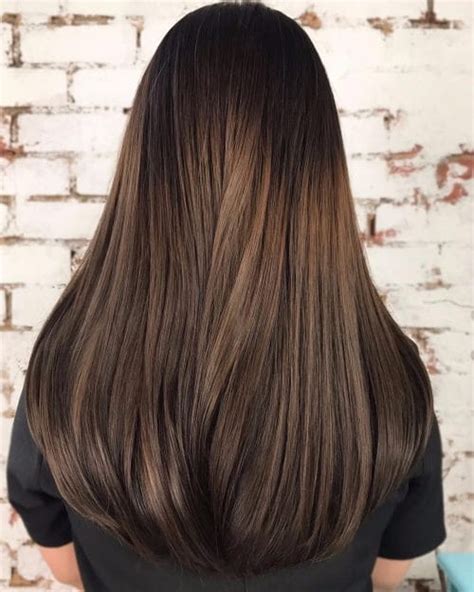 Reddish brown with slightly lighter ends. 41 Incredible Dark Brown Hair With Highlights (Trending ...