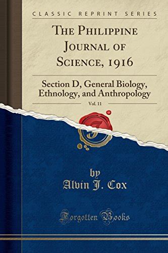 The Philippine Journal Of Science 1916 Vol 11 Section D General