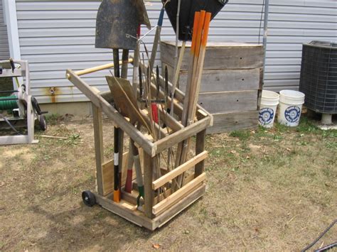 Mikes Bean Patch Mobile Garden Tool Rack