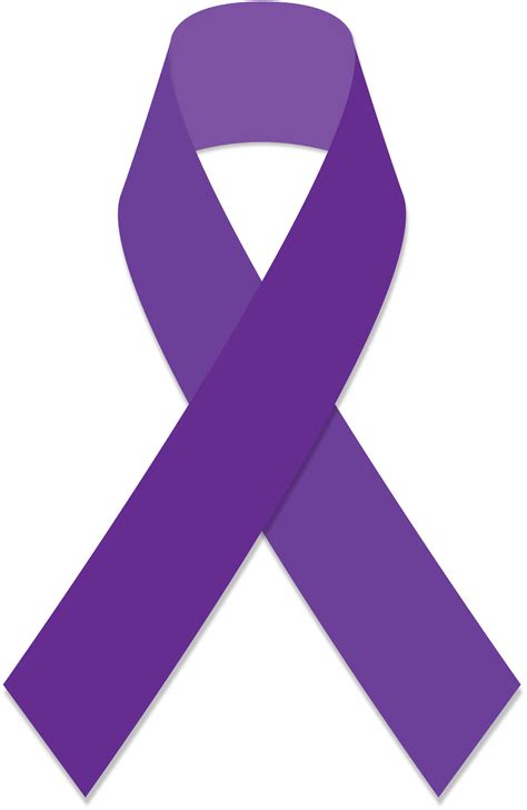 Purple Cancer Ribbon Clip Art