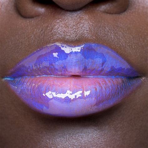 Super Iridescent Purple Pink Glossy Lips ️more Pins Like This One At