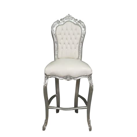 Vendu par rendez vous déco. Chaise baroque de bar blanche - Meuble baroque | Chaise ...