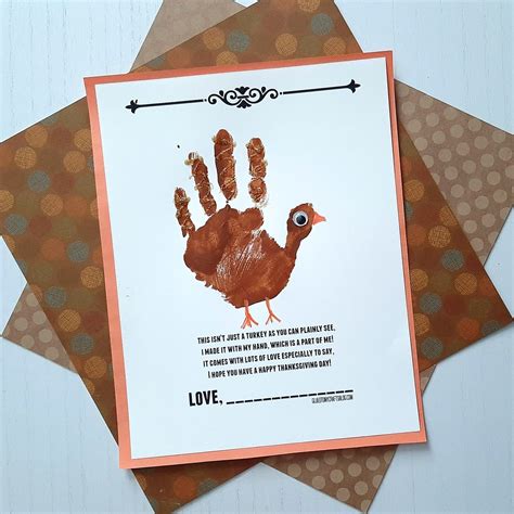 Handprint Turkey Poem Thanksgiving Kid Craft Turkey Handprint