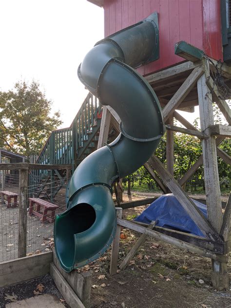 Childrens Slide That Almost Goes Vertical Rmildlyterrifying