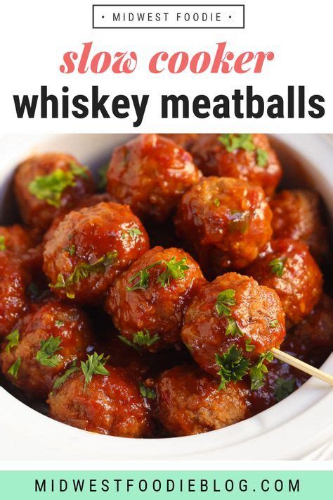 This crockpot bbq meatball recipe can be made using frozen meatballs or homemade meatballs. Slow Cooker Bourbon Whiskey BBQ Meatballs | Recipe ...