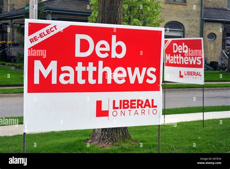 Ontario Election Signs Hi Res Stock Photography And Images Alamy
