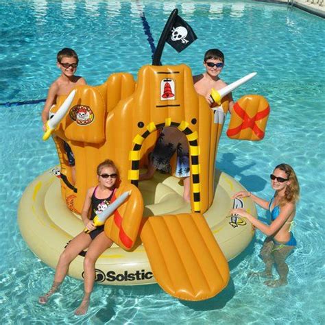 Floating Pirate Island Adventure Set By Swimline Swimming Pool Toys