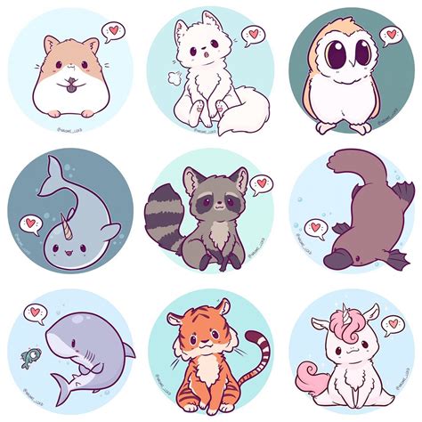 Look At All The Kawaii Animals Ive Drawn So Far Can You Tell I Really