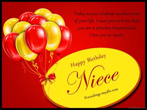 Enjoy today like crazy and remember that every day is beautiful and gives an opportunity to do something good. 46 Birthday Wishes For Niece