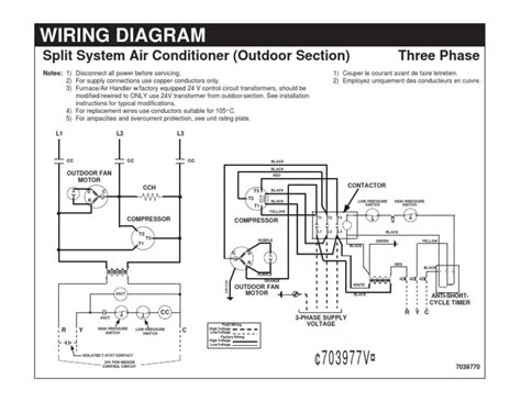 Voltage ac and go through. Wiring Diagram-Split System Air Conditioner