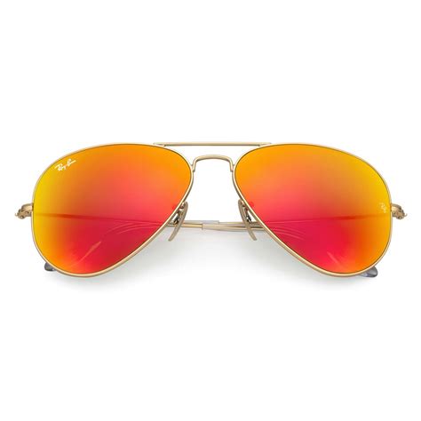ray ban rb3025 112 69 original aviator flash lenses oro lente arancio flash occhiali