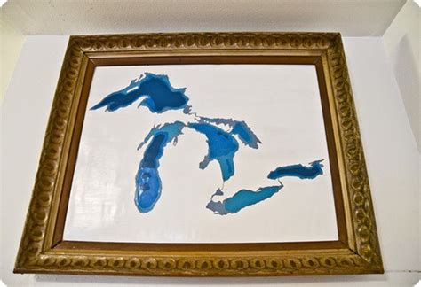 Great Lakes Map Wall Art