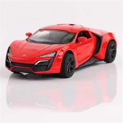 High Simulation Lycan Supercar136 Scale Alloy Pull Back Car Models2