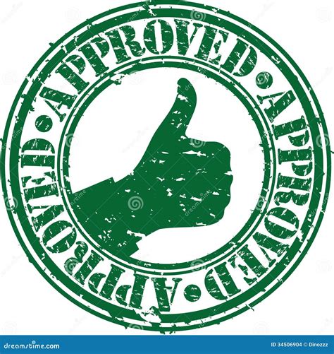 Grunge Approved Rubber Stamp Stock Images Image 34506904