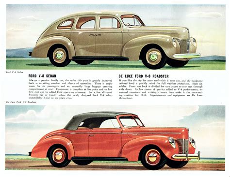 1940 Ford Full Line Brochure