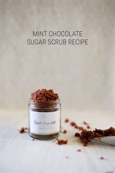 Diy Mint Chocolate Sugar Scrub Recipe Free Printable Labels Recipe
