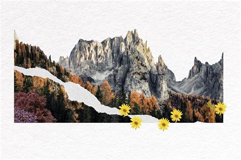 Mountain Landscape Border Torn Paper Psd Premium Image By Rawpixel