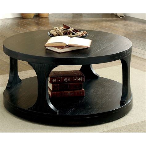 Furniture Of America Tatem Transitional Style Round Coffee Table