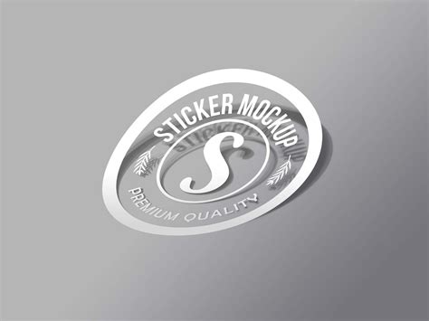 The biggest source of free photorealistic book mockups online! Free Transparent Sticker Mockup (PSD)