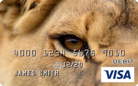 Lion Design Prepaid Visa Card