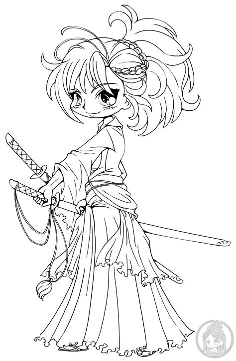Colouring Pages For Adults Chibi Coloring Pages Manga Coloring Book