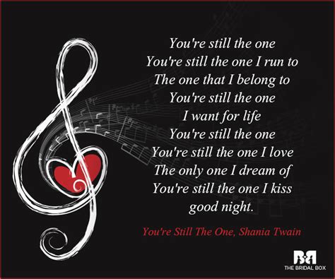 Read or print original still the one lyrics 2021 updated! Say I Love You With These 11 Music Love Quotes