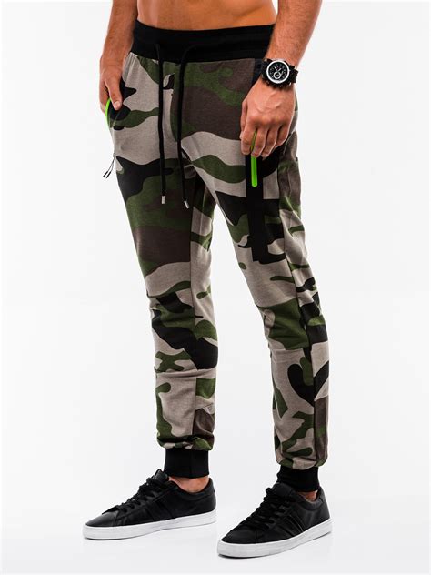 Mens Sweatpants P636 Greencamo Modone Wholesale Clothing For Men