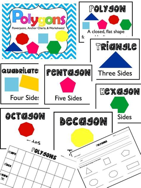 17 Best Images About Polygons On Pinterest Math Notebooks Grade 2