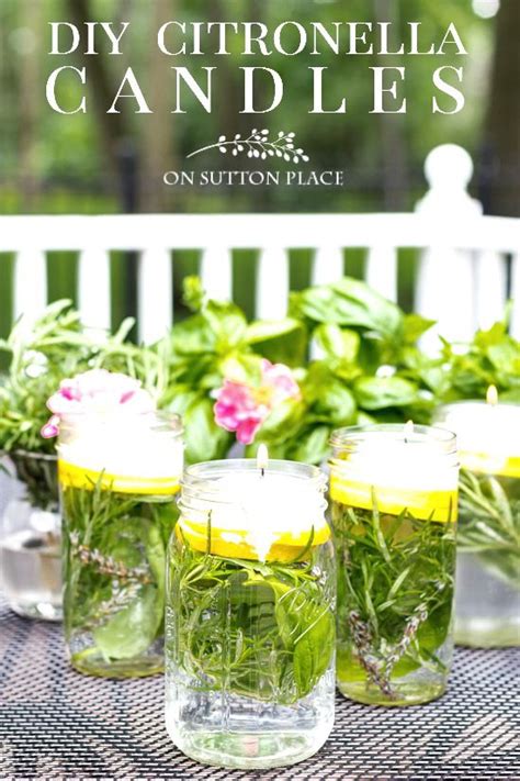 Easy Tutorial For Making Citronella Herb Floating Candles For Your