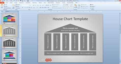 Free House Chart Diagram For Powerpoint And Presentation Slides