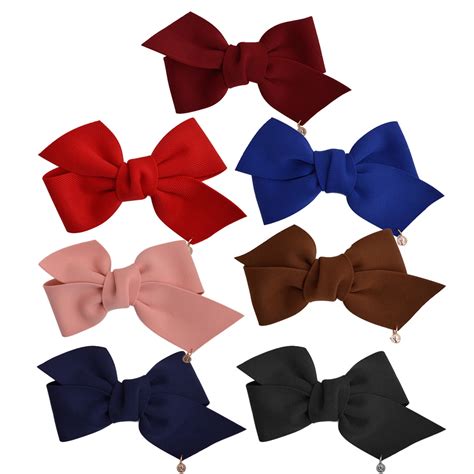 buy hot beauty big bow spring clip 1 pcs fashion girls ribbon bow hair clips