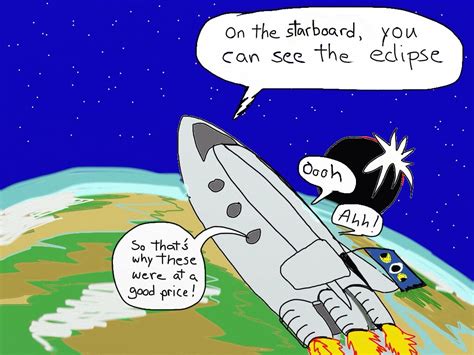 Solar Eclipse Travel By Ship Cartoons