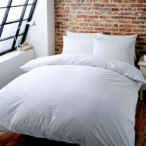 Colours Zen Plain White Single Bed Set Departments Diy At Bandq