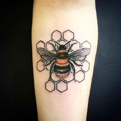 Tattoo Trends The Honeycomb Maze Bee Tattoo Design This