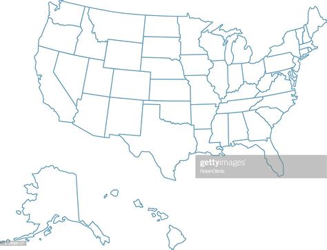 Usa Map Of All Fifty States High Res Vector Graphic Getty Images