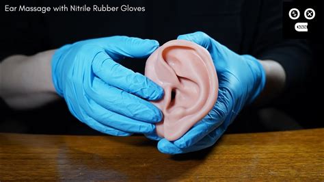 Asmr Ear Massage With Nitrile Rubber Gloves For Sleep And Intense Tingles No Talking Youtube