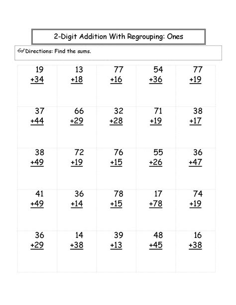 Second Grade Math Printable