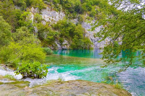 Plitvice Lakes National Park Waterfall Turquoise Blue Green Water