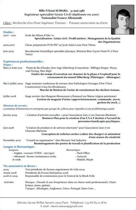 There are infinite ways to format french résumés. curriculum vitae francais | Curriculum vitae template ...