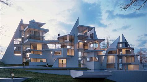 Gallery Of Complex Geometric Compositions As Houses On The Scenic Lands